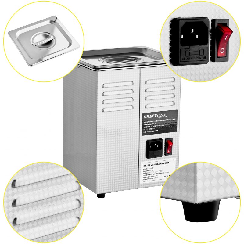 Myjka ultradźwiękowa 6,5L KD449