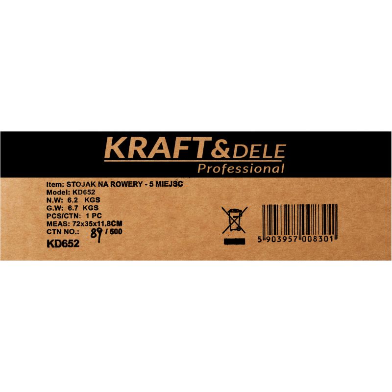 Stojak na rowery - 5 miejsc KD652