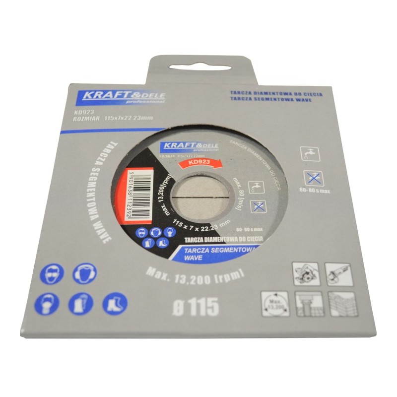 Tarcza segmentowa do cięcia 115x7x22,23mm KD923