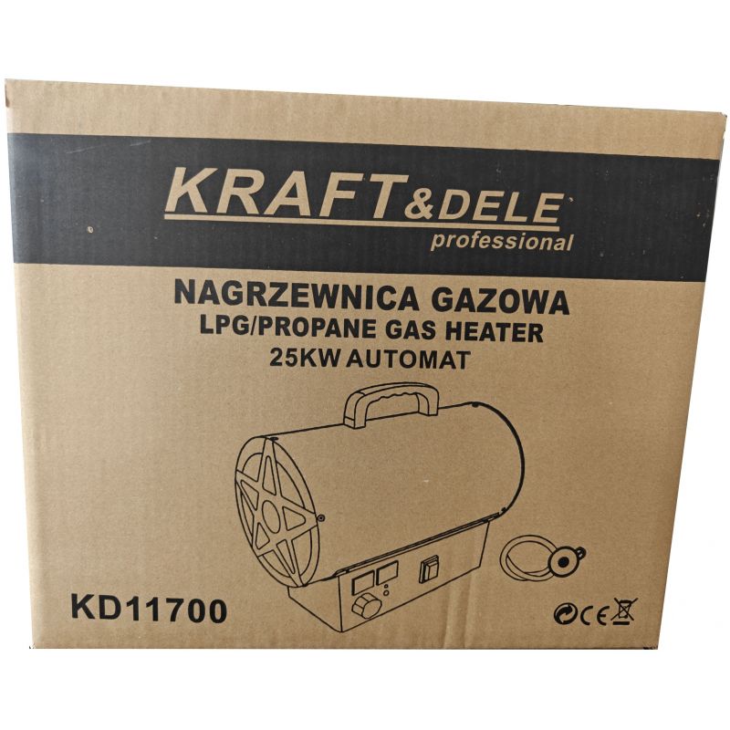 Nagrzewnica gazowa 25kW + Termostat + Reduktor KD11700