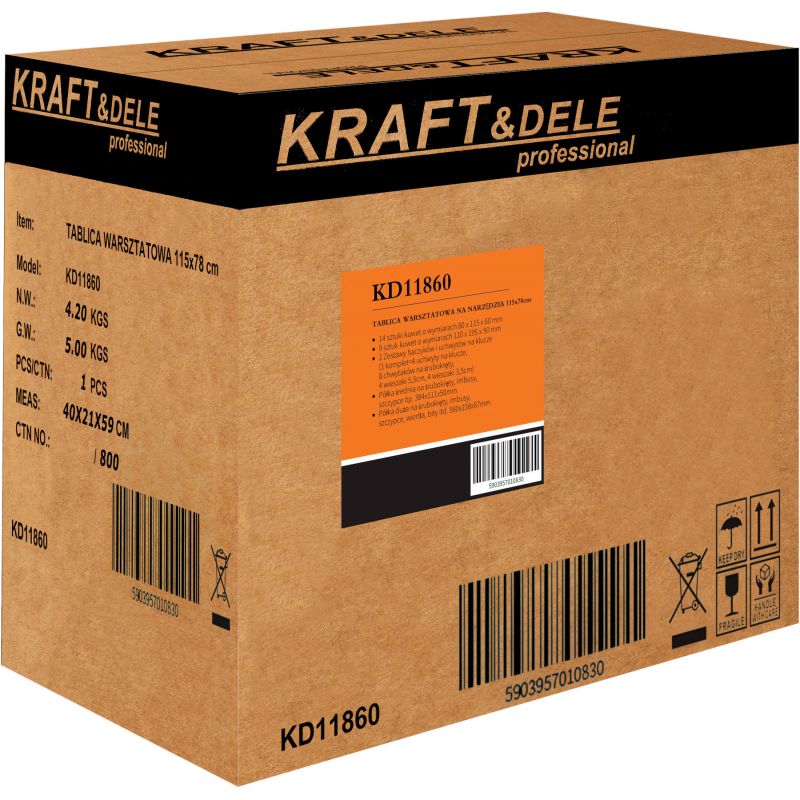 Tablica warsztatowa 115x78 cm KD11860