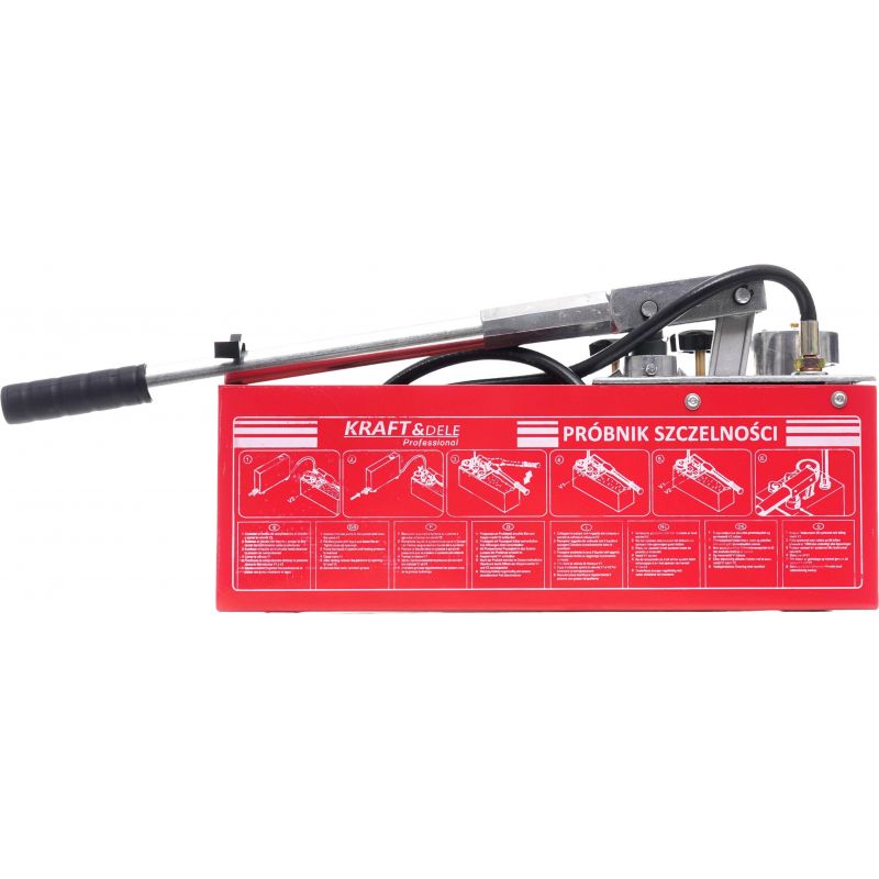 Pompa kontrolna do prób ciśnieniowych 0-50kg / 45ml / 12L KD10478