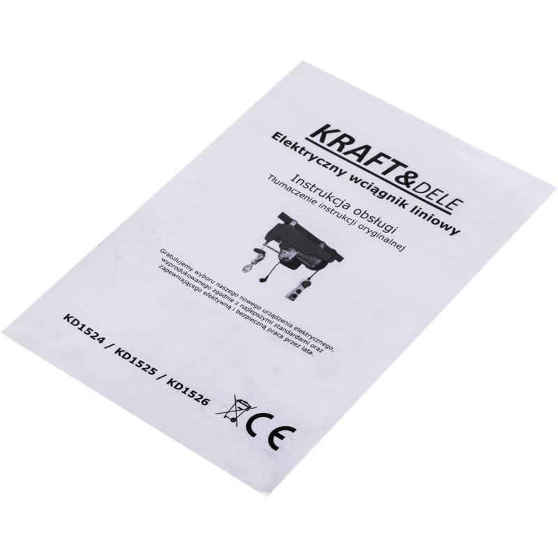 Wyciągarka Elektryczna Linowa 500kg KD1525