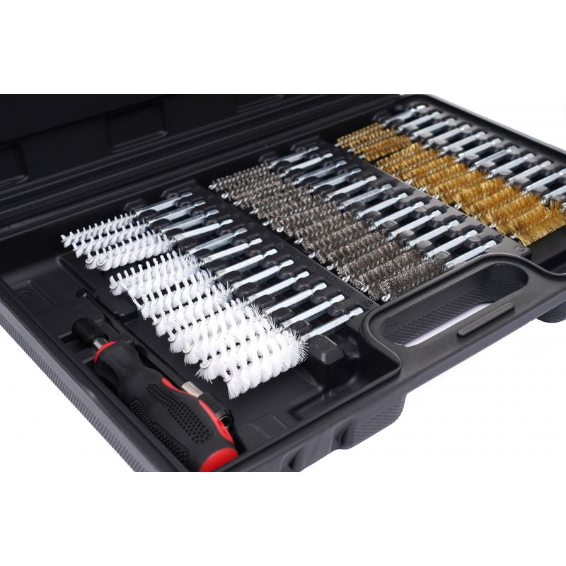 Zestaw szczotek do czyszczenia gniazd wtryskiwaczy 38 el. KD10047