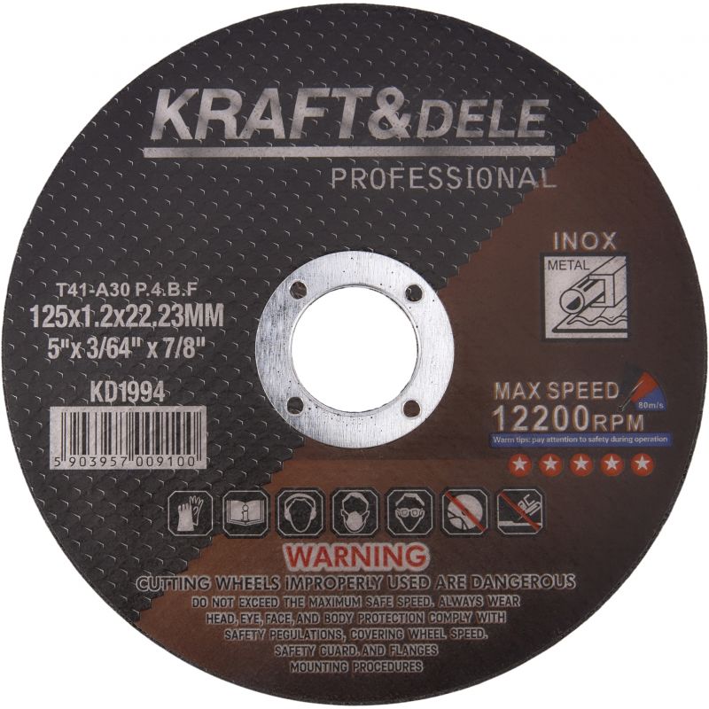 Tarcza do metalu 125x1.2x22,23 mm KD1994