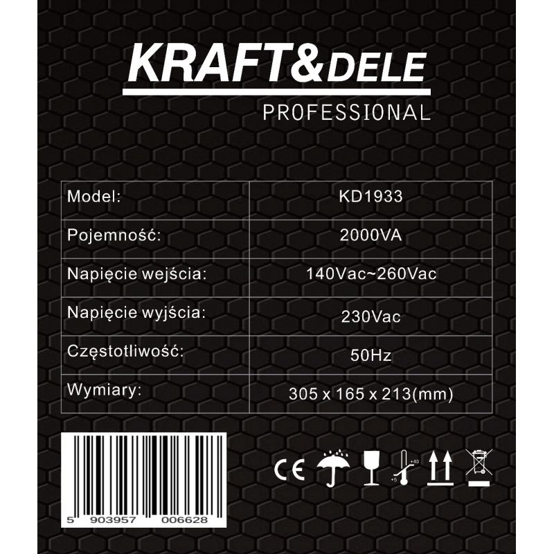 Stabilizator napięcia AVR 2000VA 230V KD1933