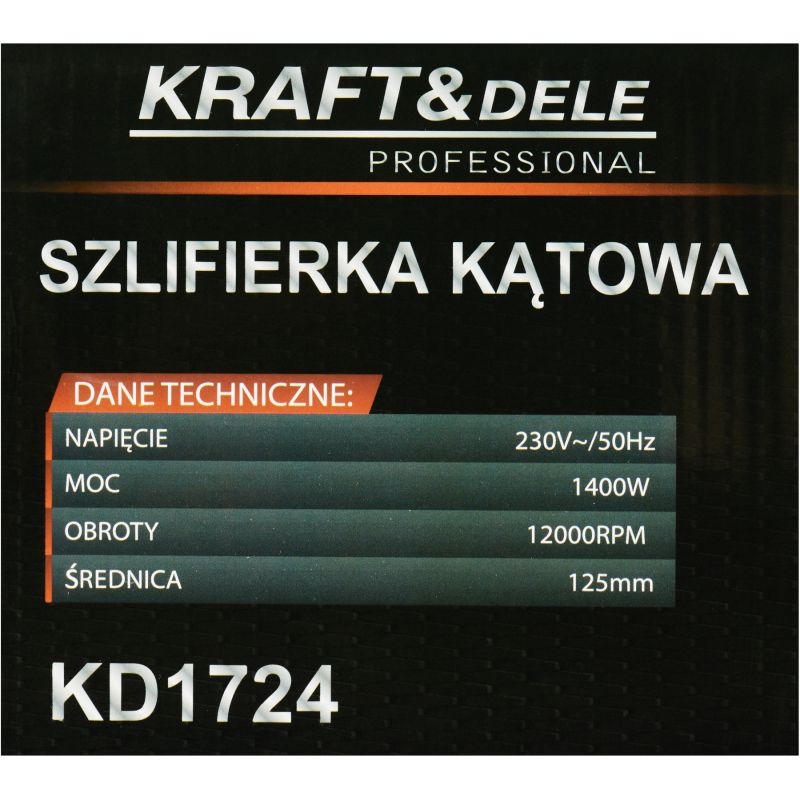 Szlifierka kątowa 1400W KD1724
