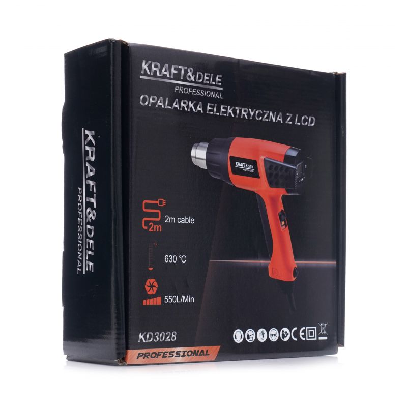 Opalarka Elektryczna z LCD 2000W KD3028