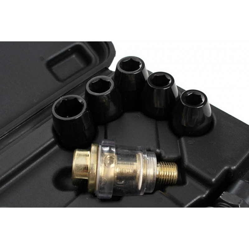 Klucz udarowy pneumatyczny zestaw KD1422 z grzechotką LX-005