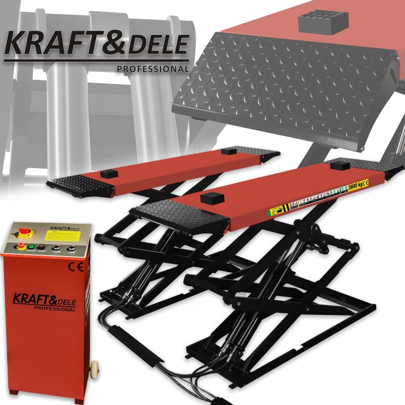 Podnośnik samochodowy nożycowy automatyczny KD5823