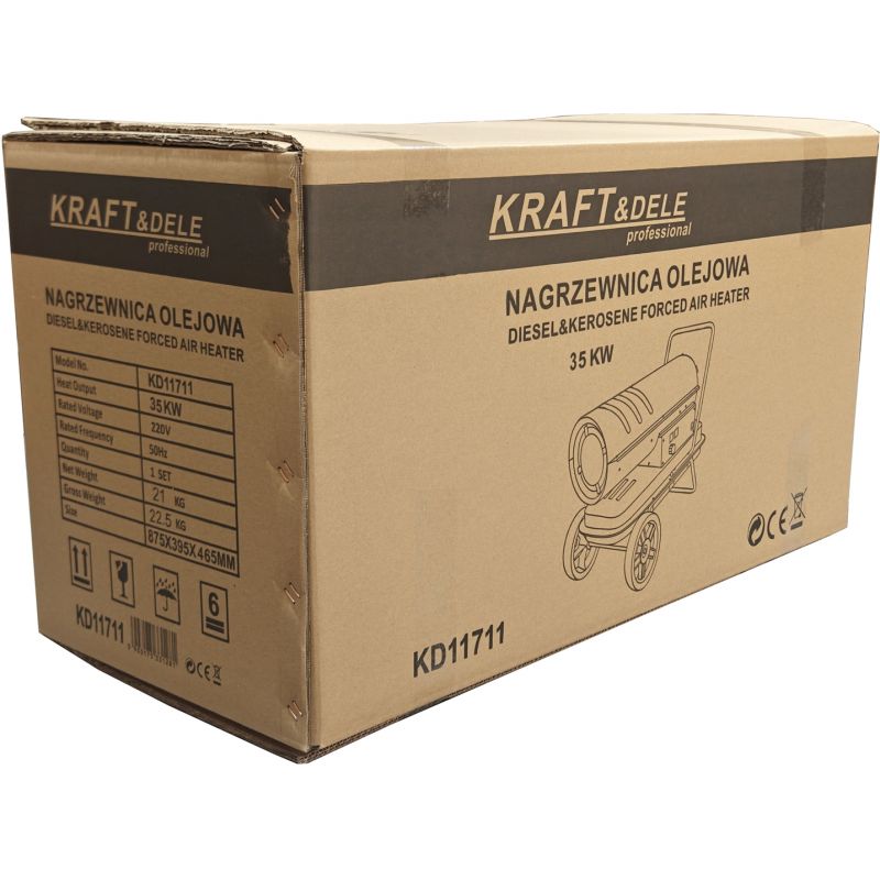 Nagrzewnica olejowa 35kW termostat KD11711