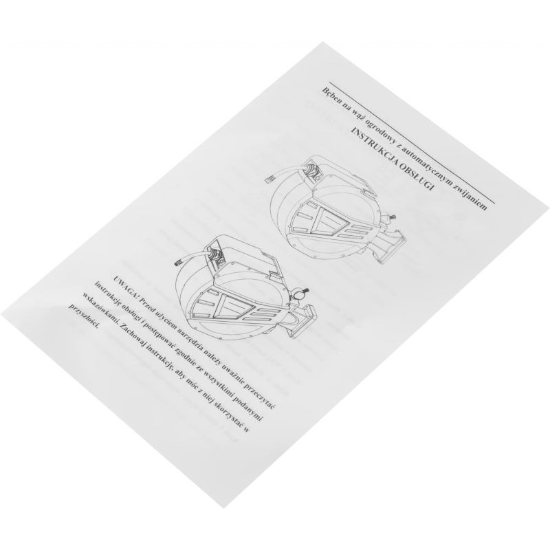 Vzduchová hadica navíjacia, pneumatická, 15 m + 1,5 m, 1/4", KD2158