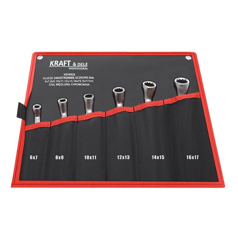 Klucze dwustronnie-oczkowe 6el. KD10928