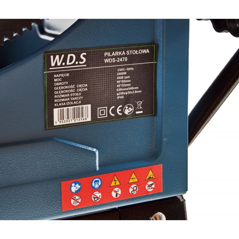 Pilarka stołowa tarczowa 2900W WDS2470