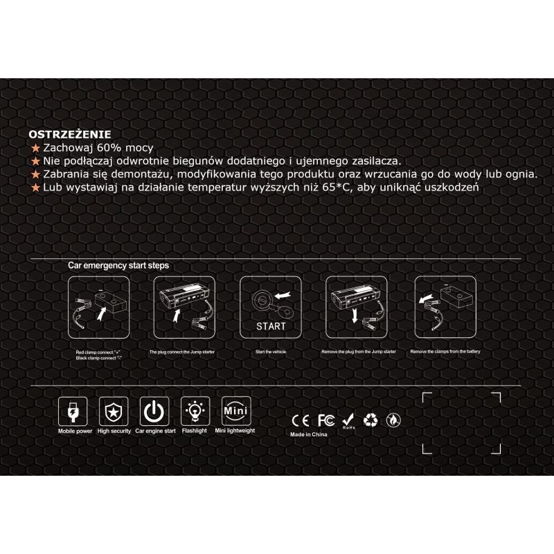 Urządzenie wielofunkcyjne/jump starter 800A KD5491