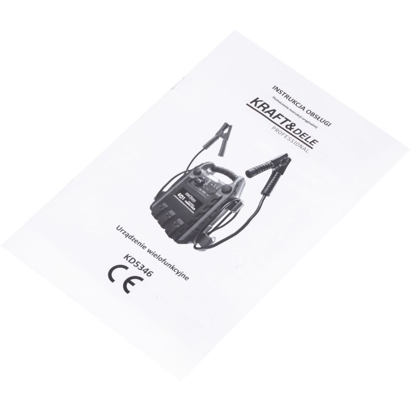 Jump-starter 4w1 1200/600A 22Ah 12V + oświetlenie + kompresor KD5346