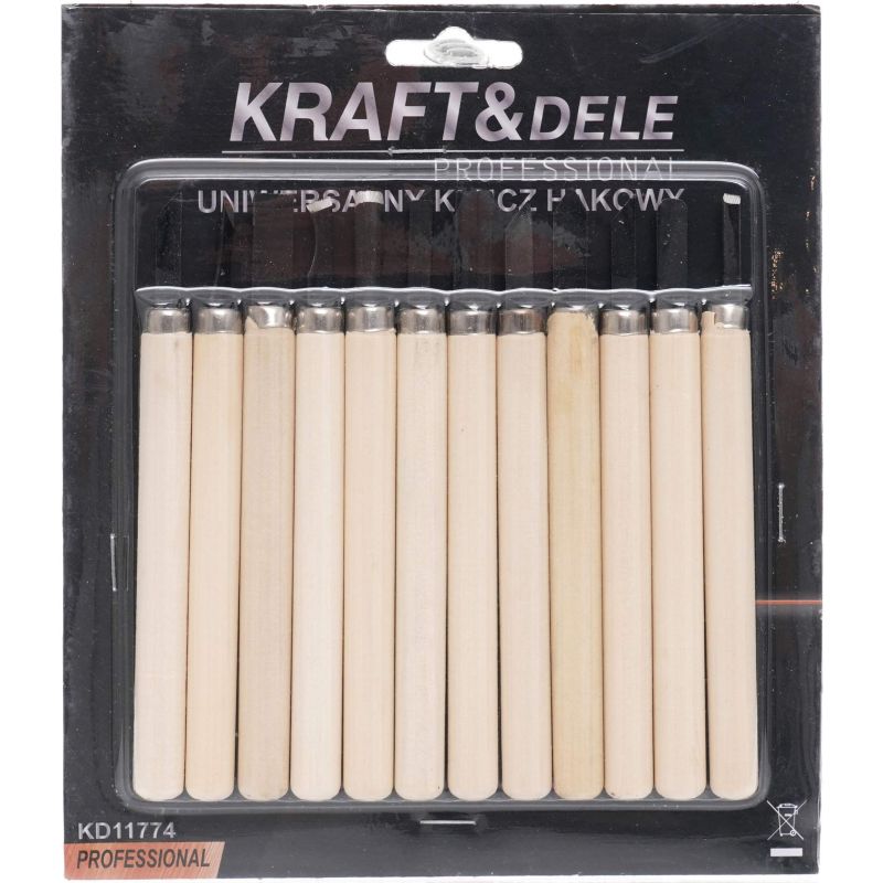 Sada 12 rezbárskych dlát. KD11774