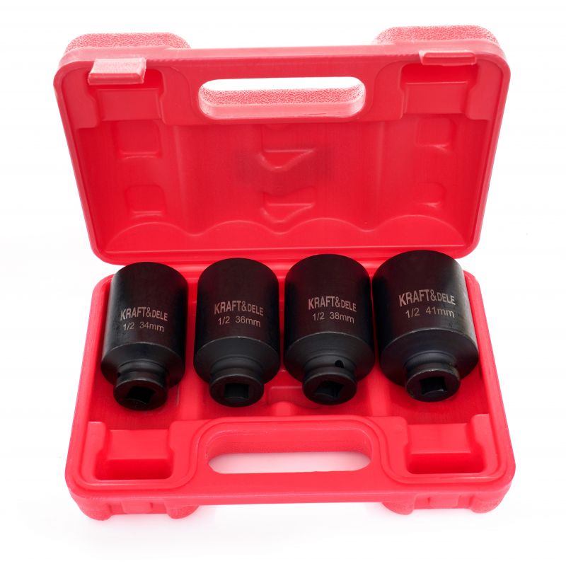Nasadki udarowe 1/2" 6-KĄTNE 4 szt. KD11754