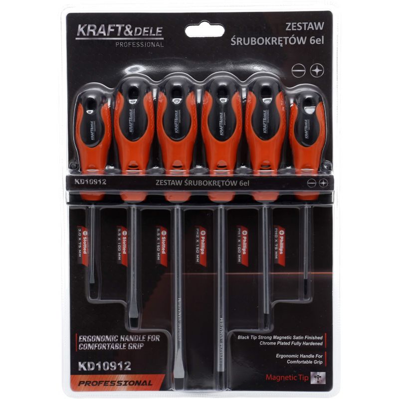 Zestaw śrubokrętów 6el. KD10912