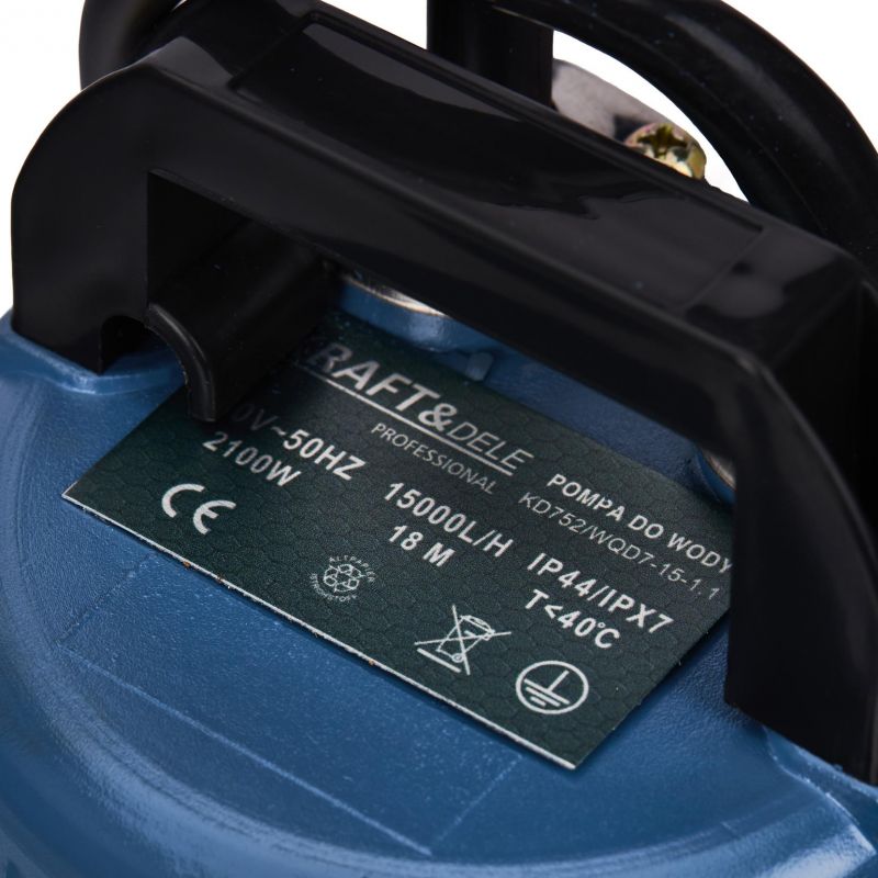 Pompa wody brudnej i czystej 2100W + pływak KD752