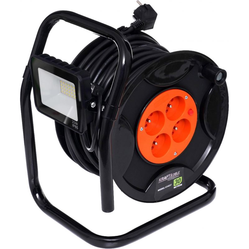 Przedłużacz ogrodowy bębnowy 3x2.5mm 30M KD4021