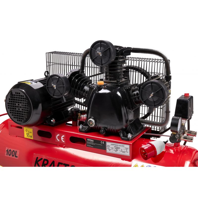 Kompresor olejowy 100L 3 Tłoki KD1477 + Seperator