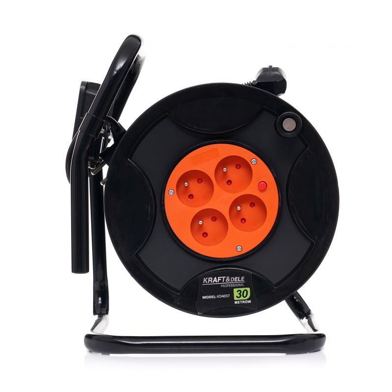 Przedłużacz ogrodowy bębnowy 3x2.5mm 30M KD4021