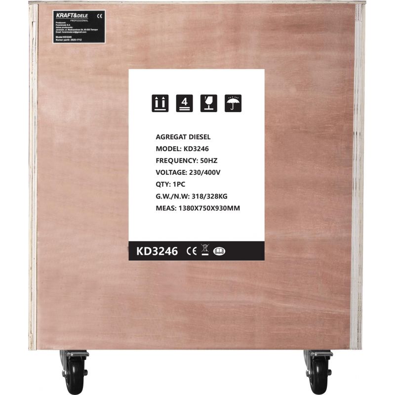Agregat prądotwórczy 20kW 230/400V KD3246