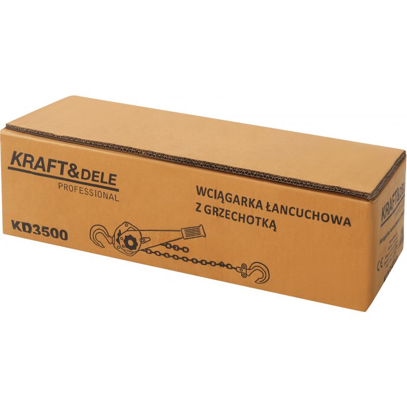 Wciągarka łańcuchowa z grzechotką 1,5T 3M KD3500