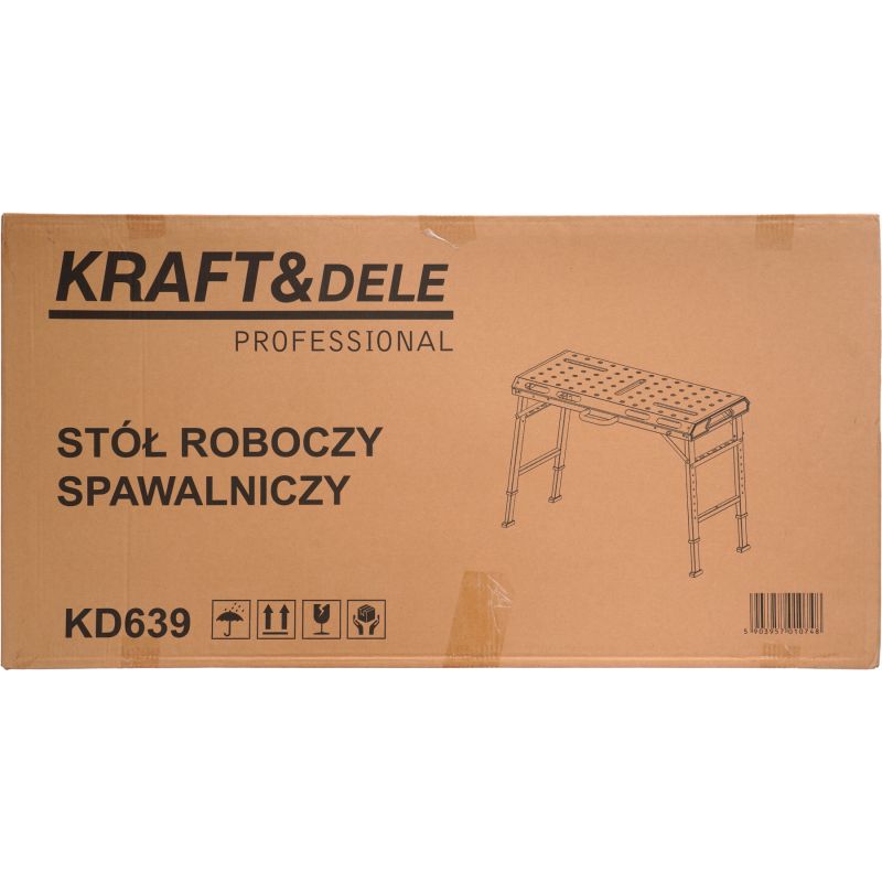 Stół roboczy spawalniczy 532x1068x705-930 mm KD639