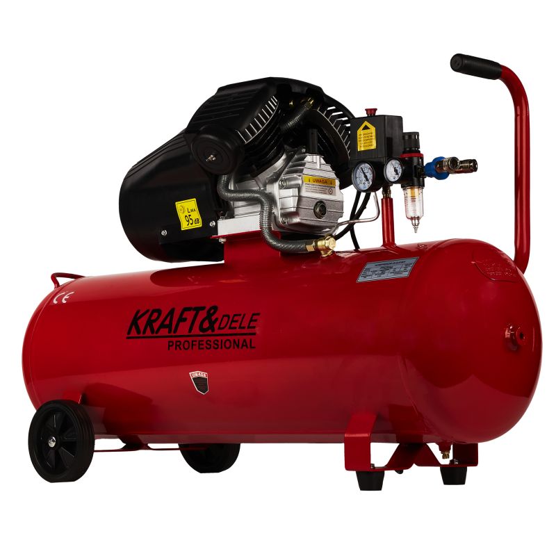 Olejový kompresor 100L 2 valce KD1480 + separátor