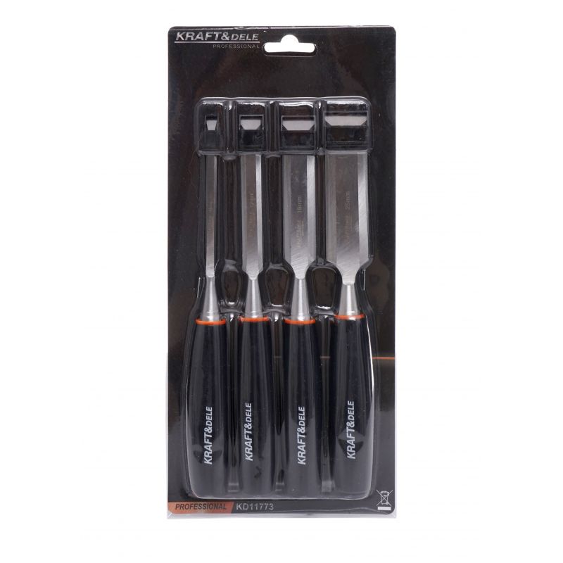 Sada stolárskych dlet 4 kusy, 6, 12, 19, 25 mm, KD11773