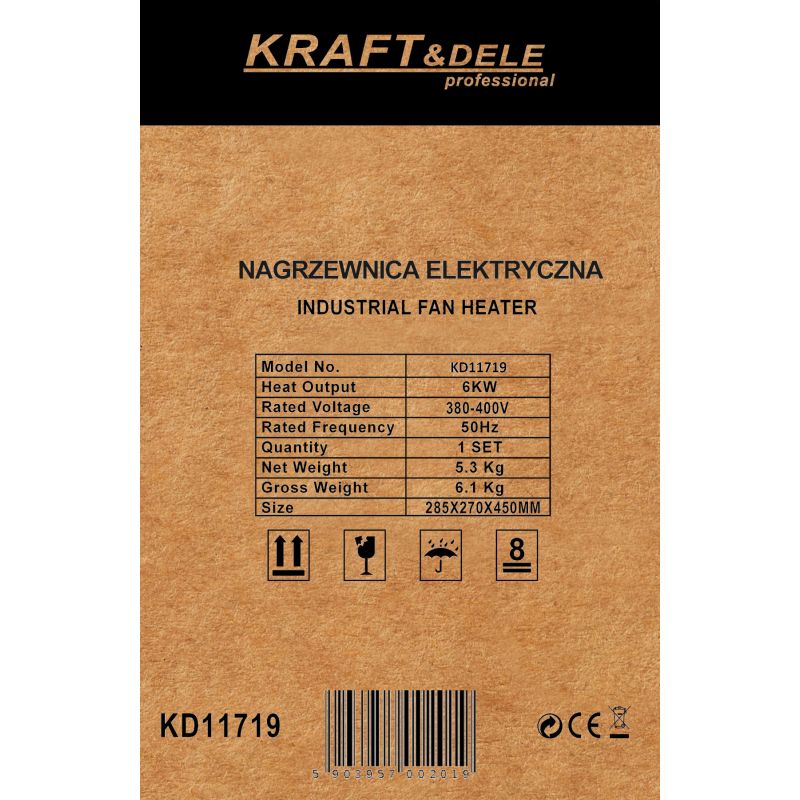 Nagrzewnica elektryczna 6KW 380V KD11719