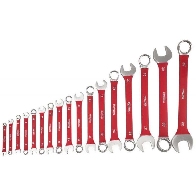 Klucze płasko - oczkowe 17el. CRV 6-32mm KD11050