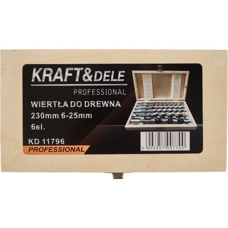 Wiertła do drewna 230mm 6-25mm KD11796