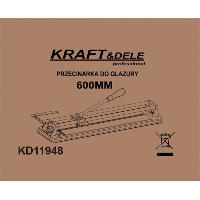 Przecinarka do glazury 600MM KD11948