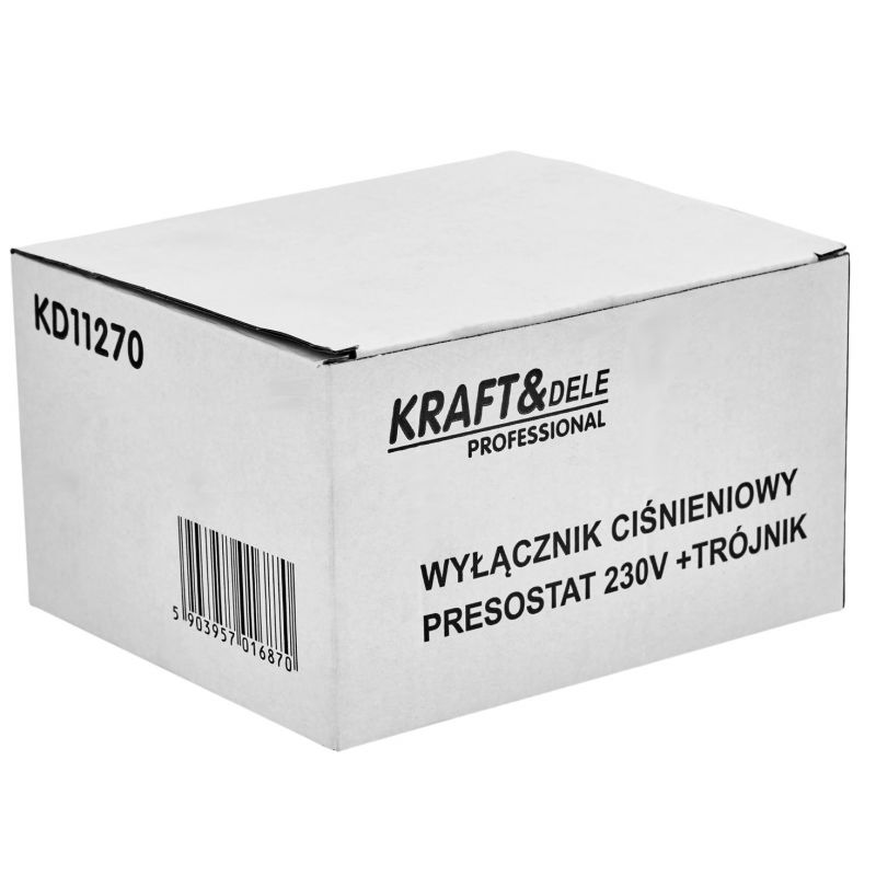 Tlakový spínač pre kompresor, 8 barov, 230 V, KD11270