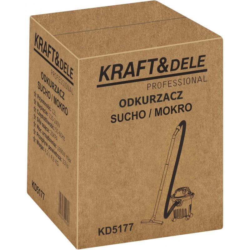 Odkurzacz sucho/mokro 12L KD5177