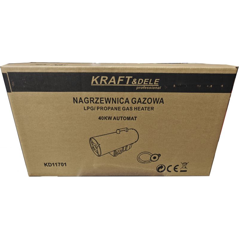 Nagrzewnica gazowa 40kW Termostat / Reduktor KD11701