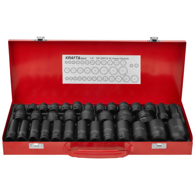 Zestaw nasadek udarowych 35el. 8-32mm KD11756