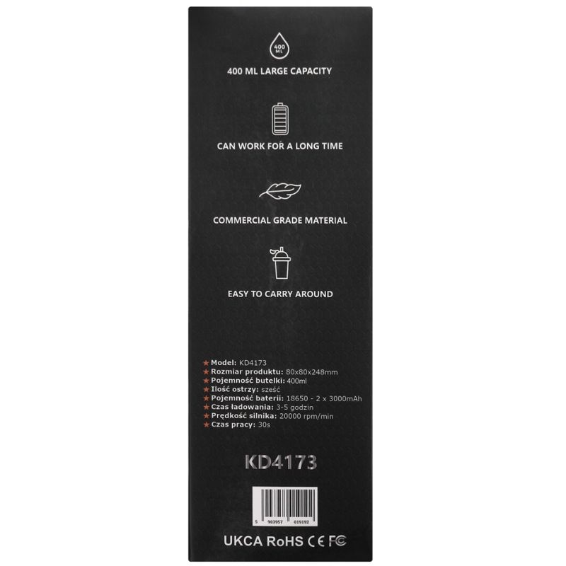 Nabíjací mixér USB-C 400ml / 2x3000mAh KD4173