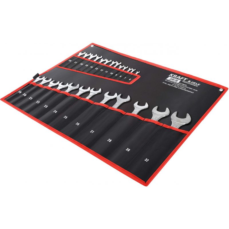 Klucze płasko-oczkowe 25el. KD10920