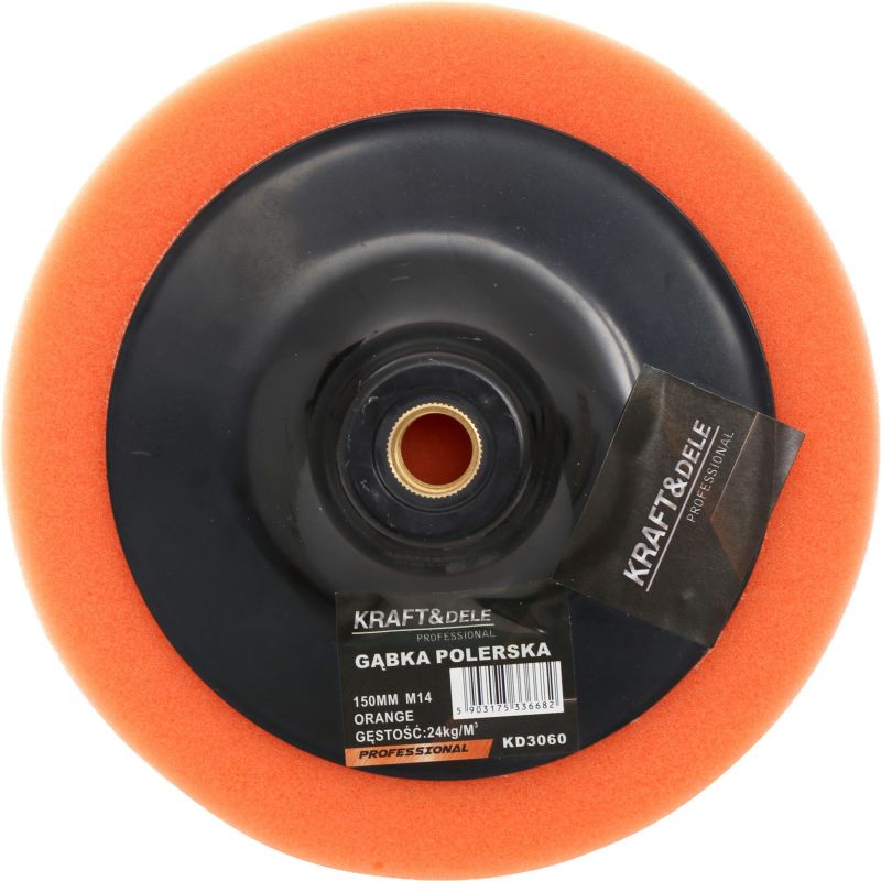 Gąbka polerska 150 mm pomarańczowa