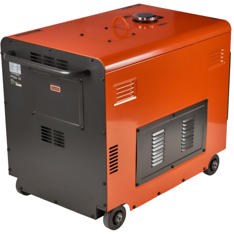 Dieselový generátor 7000 W, 12/230/380 V + batéria KD121