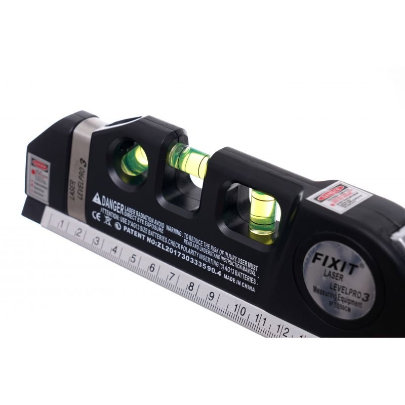 Poziomica laserowa z miarą 250cm KD10437
