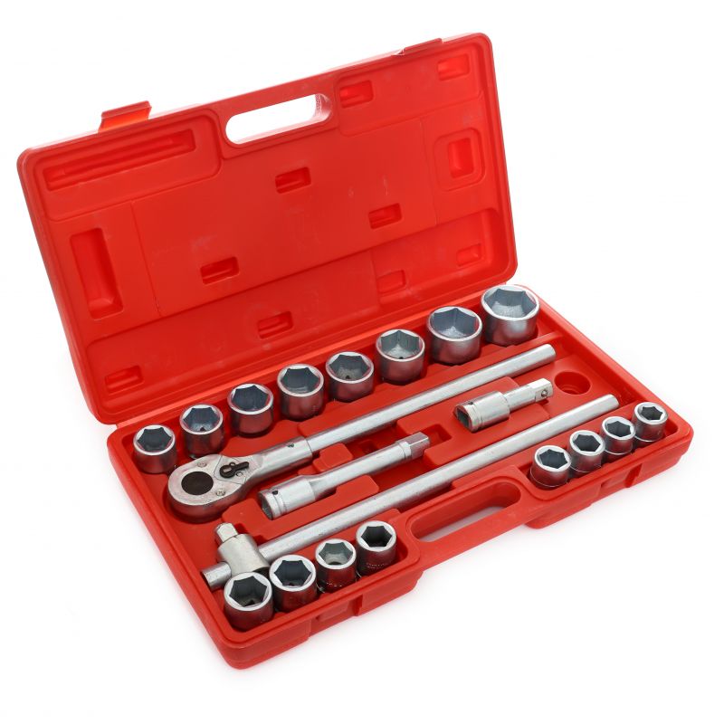 Klucze Nasadowe 3/4 Duże Nasadki KD304 SZEŚCIOKĄTNE 21EL