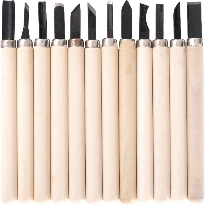 Sada 12 rezbárskych dlát. KD11774