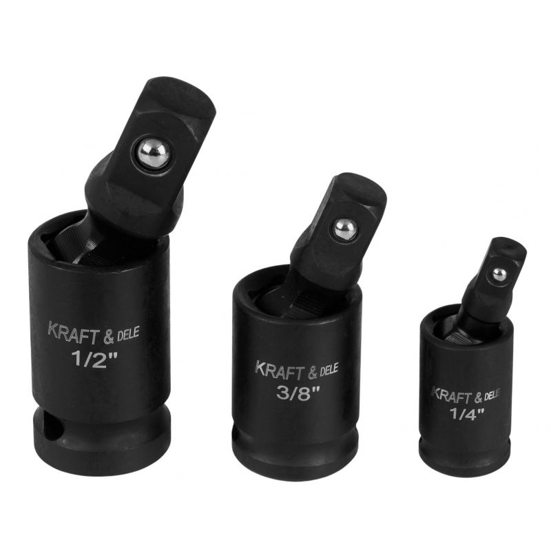 Przeguby kulowe udarowe zestaw 1/2" 1/4" 3/8" KD10530