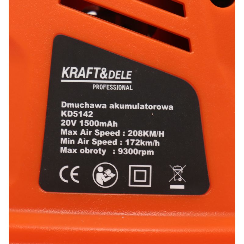 AKUMULÁTOROVÝ fúkač 18 V, 1500 mAh, model KD5142
