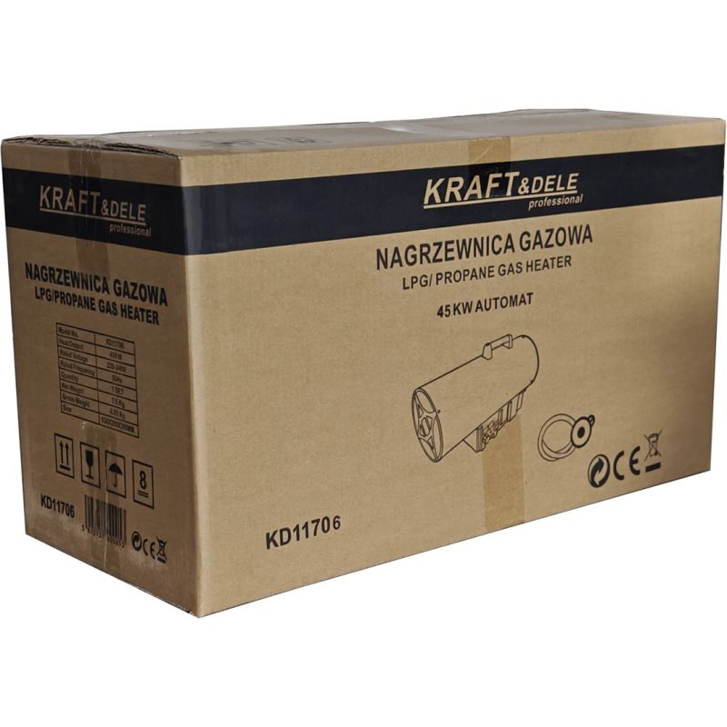 Nagrzewnica gazowa 45kW Termostat KD11706